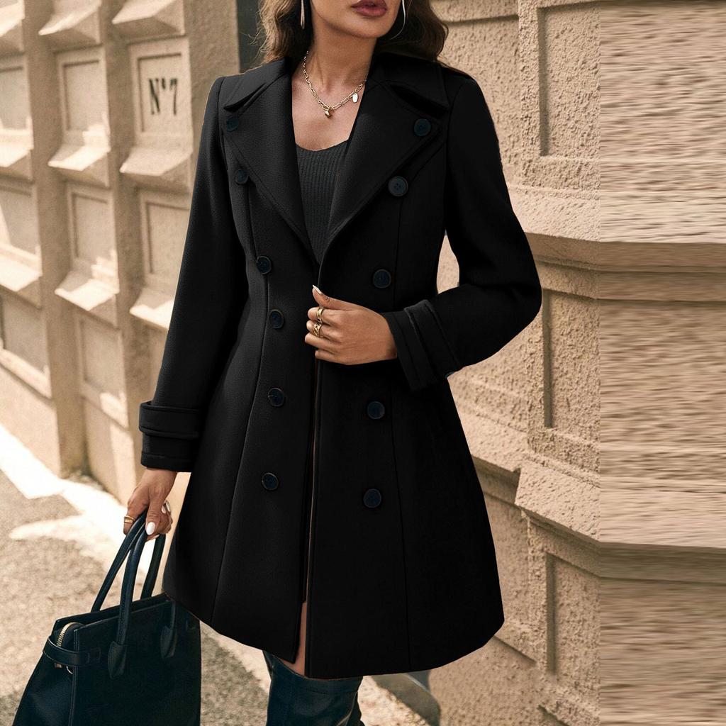 Dámský módní kardigan Jednobarevný kardigan s dlouhým rukávem