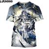 Arknights Vintage T Shirt Men Anime Cosplay Arknights Graphic Tee Casual O-Neck Kawaii Clothes Summer Short Sleeve Plus Size Tops