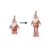 Standing Christmas Telescopic Doll Ornaments Pink Merry Christmas Decoration  New Year Supplies
