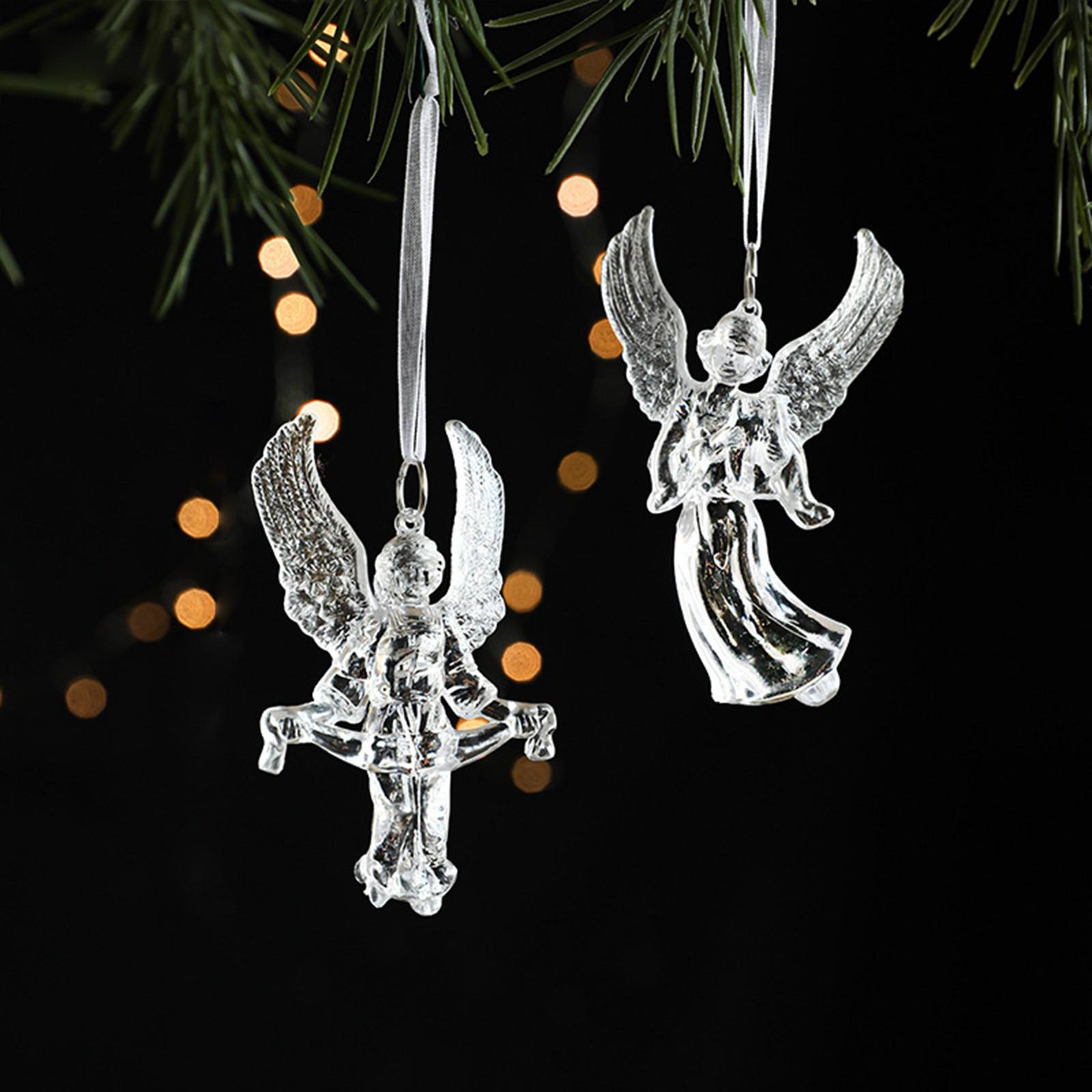 

Акриловый прозрачный кулон, снежинки, реквизит для фотосъемки, подвесные украшения, рождественские украшения, украшения для рождественской елки One Size