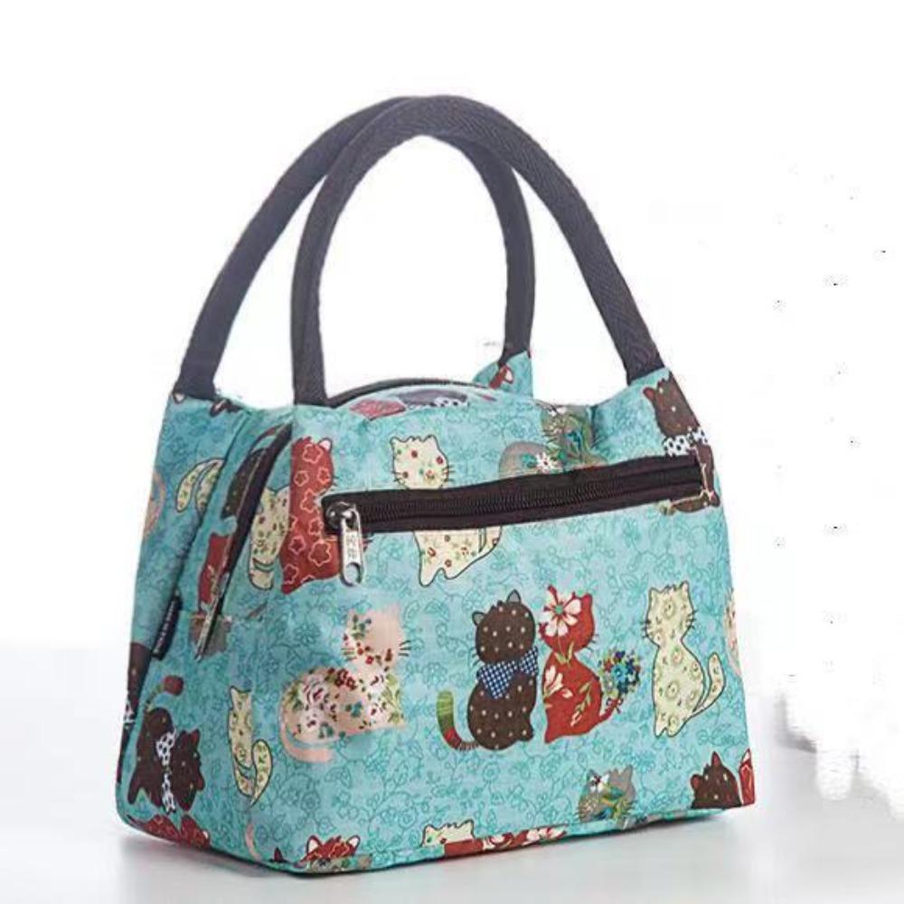 Portable Adult Kids Oxford Cloth Insulated Lunch Bag Camping Food Drink Cooler Bag Picnic Travel Bag Waterproof Food Storage Box