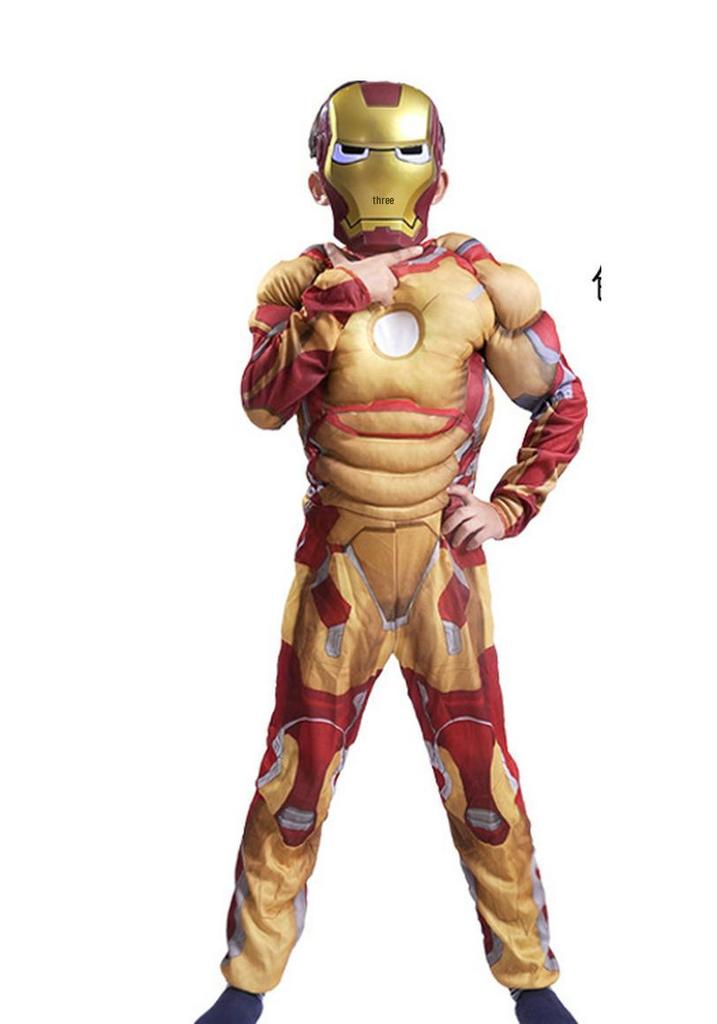 Children's Halloween Cosplay Costumes: Thor, Spider-Man, Venom, King Kong, Hulk.