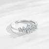 Tancise Classic 925 Sterling Silver  Zircon Ring Ladies Jewelry Wedding Promise Party Gift