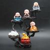 Zen Monk Figurine Ornament for Home Decor - Perfect for Living Room, Office, or Gift Displays