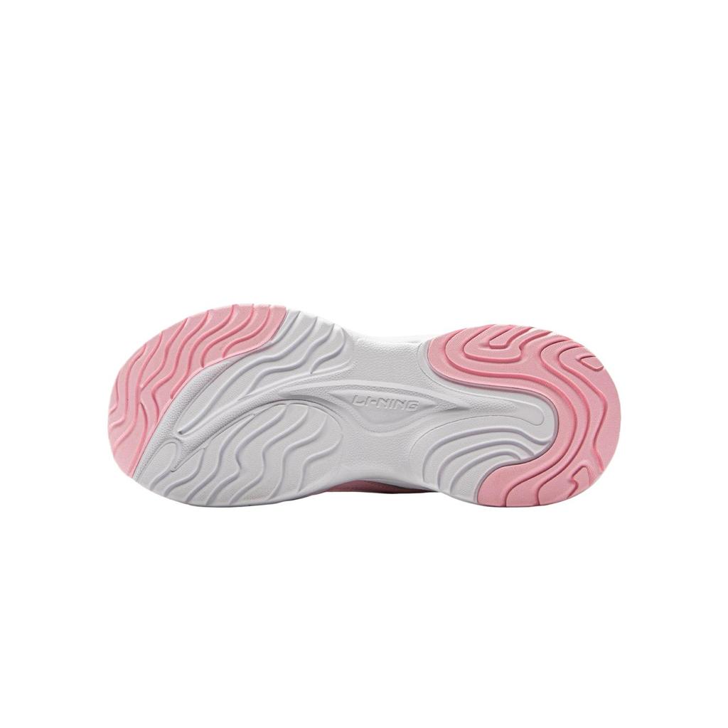 Li Ning Kids Sports Lifestyle Aurora Ground Grip Cushioning Non-Slip Wear-Resistant Low-Top Casual Shoes Kids casual shoes Pink White Blue YKCV202-2