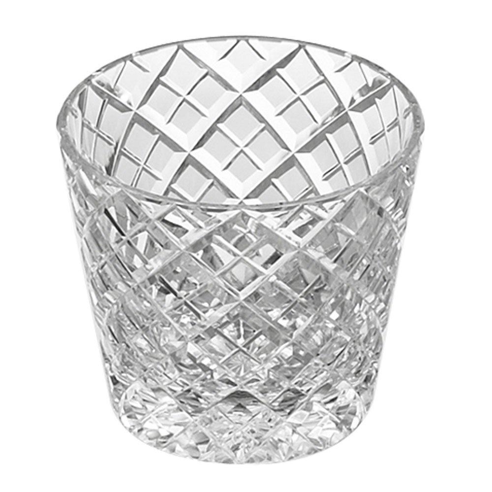 Kagami Crystal Soba Noodle Cup, Clear, Edo Kiriko (cut glass) with Yari-shige pattern, T709-1564
