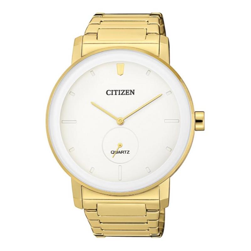 CITIZEN 50 meters waterproof Quartz Steel Strap men s watch white dial BE9182-57A