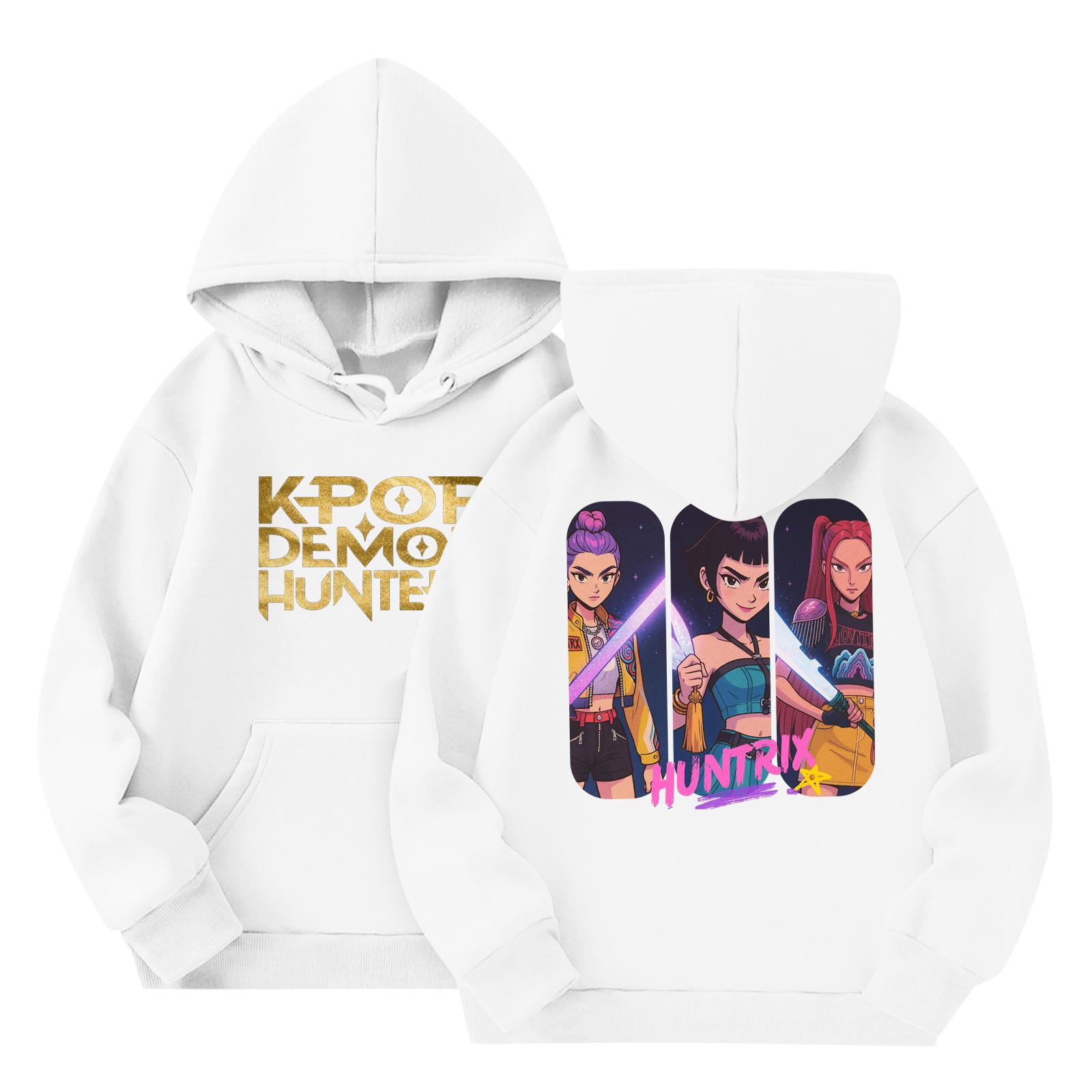 

Детская мода Легкий пуловер с длинным рукавом с карманами Толстовка с принтом 160 белый