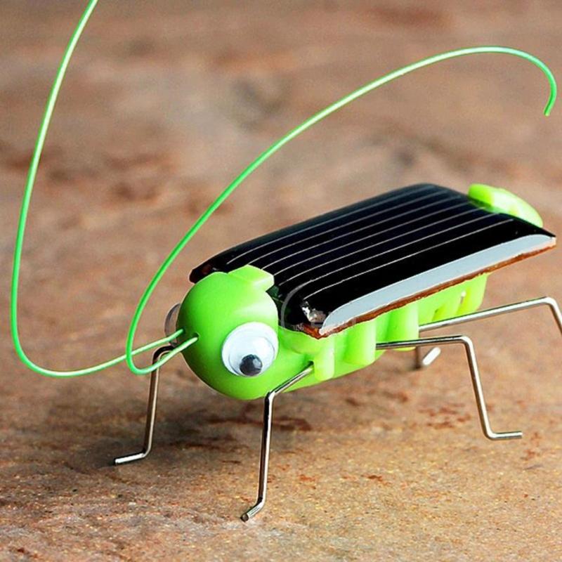 Jumping Solar Grasshopper Insect Toy For Children Science Experiment Hands On Learning Activity No Batteries Needed