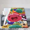 1Pc Slime Cartoon Rancher Game Blankets Anime Cute Plush Novelty Soft Throw Blanket For Bedding Lounge Decoration Office60x80