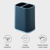 Chopsticks Storage Holder Box Double Grids Fork Spoons Countertop Tableware Organizer Draining Household Shelf