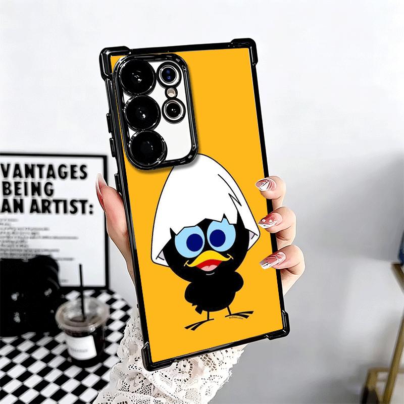 Calimero Cute Cartoon Duck Soft Phone Case For Samsung Galaxy S26 Ultra S25 Edge S24 FE S23 Plus S22 S21 + S20 Plating Anti-Fall