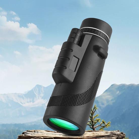 80x100 Monocular Telescope with Tripod Waterproof Portable Outdoor Travel Hiking Hunting Bird Watching Concert Handheld Telescope with Smartphone