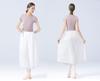 Ballet Short Sleeve Short Tops for Women Practice Wear Stretch Blouse Adjustable Gathers Classical Dance Ballroom Dance Dance Top Dance Costume Yoga