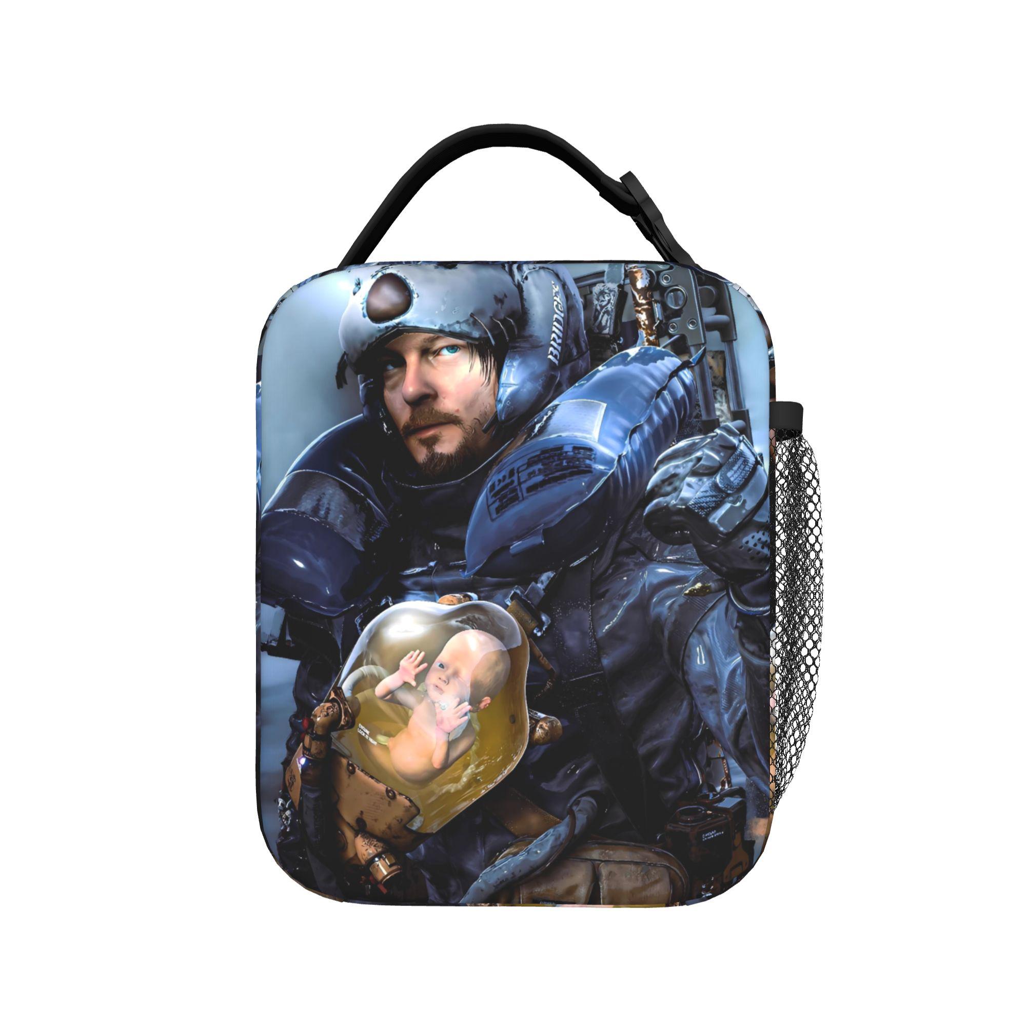 Game Death Stranding 2 On the Beach Anime Lunch Bag For Women Lunch Box School Cooler Bag Insulated Thermal Tote Handbags One Size