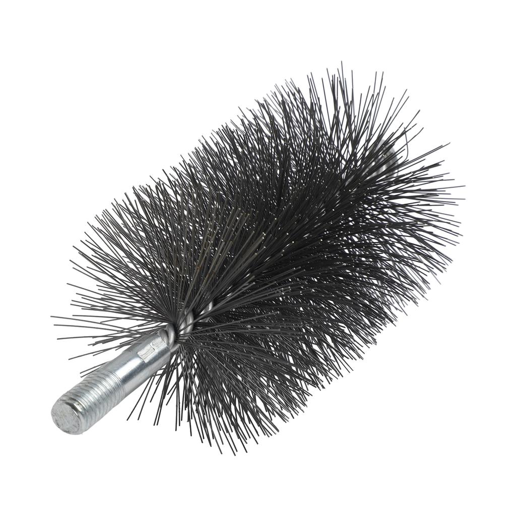 3pcs Furnace Pipe Wire Brush 30/50/80mm Boiler Brush Chimney Brush Pipe Brush Steel Wire Black Chimney Sweeping Brushes