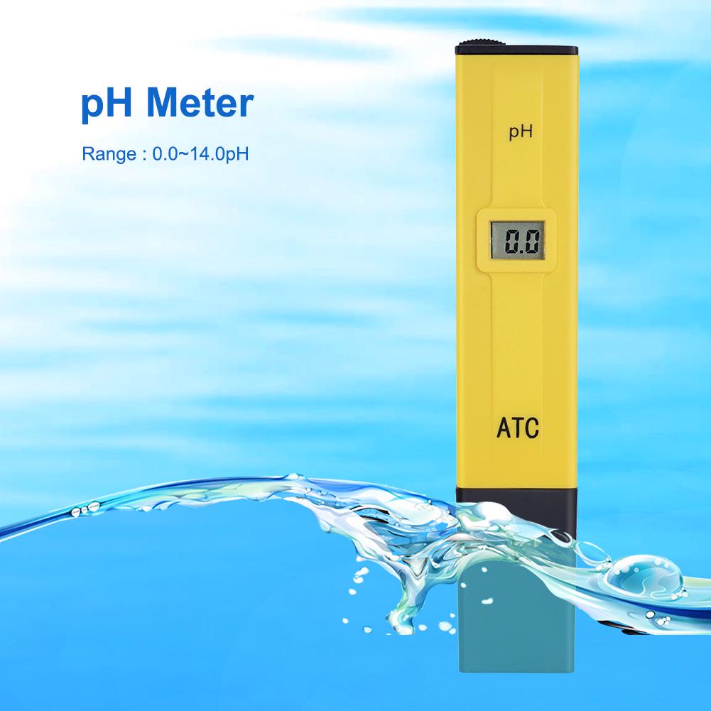 10pcs/lot Pocket Pen Water PH Meter Digital Tester PH009 IA 0.014.0pH for Aquarium Pool Water