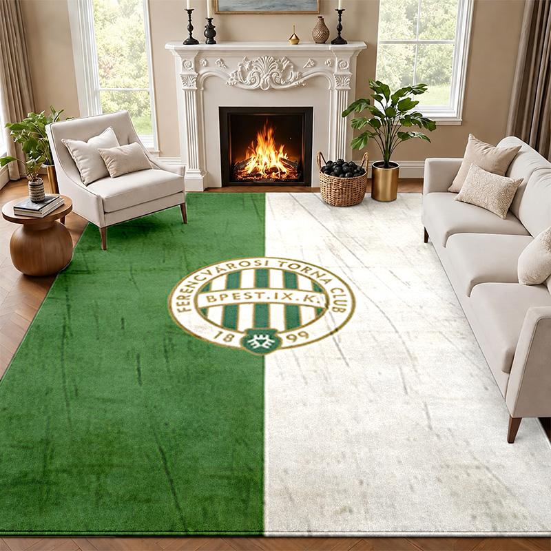 Ferencvarosi TC Carpet Door Mat for Living Room or Bedroom Protective Mat Under Chair Office Decoration Christmas Gift Birthday Present