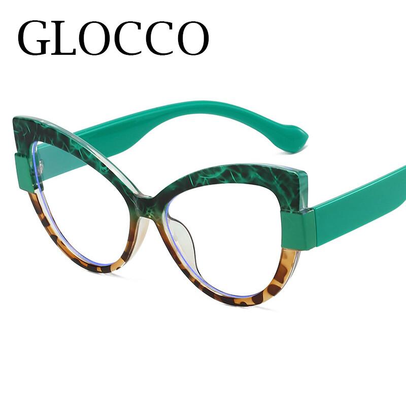 New in Cat Eye Optical Glasses Women Oversized Prescription Glasses Hyperopia Reading Glasses Anti Blue Light Computer Glasses