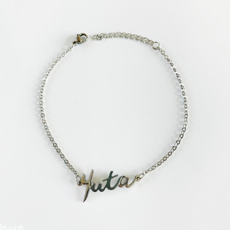Kpop Nct Member Signature Bracelet Color Stainless Steel Chain Bracelets For Women Fans Jewelry Accessories