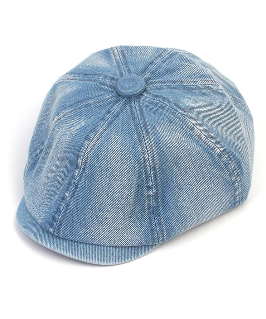 Washing Light Denim Banding Hunting Cap