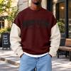 Men's Fashion Crewneck Sweatshirt Casual Pullover Top for Everyday Wear