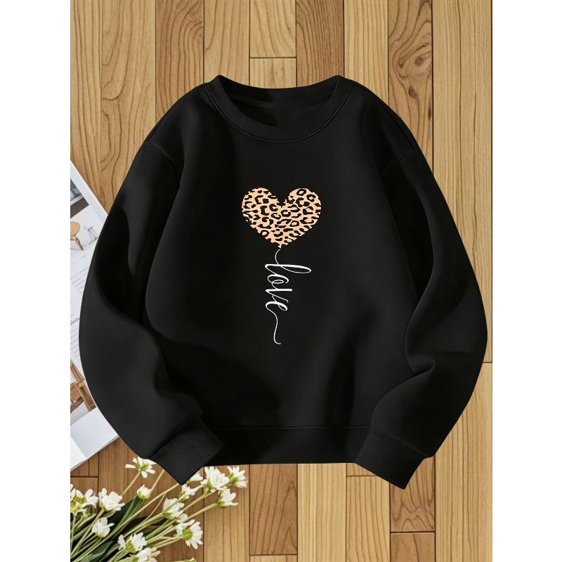 European sizes Kids Round Neck Hoodie Fashion Print Versatile Top 110
