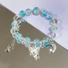 Niche Design Super Fairy Butterfly Bracelet For Women Exquisite Sweet Beaded Tassels Elastic Bracelet Jewelry Accessories Gifts