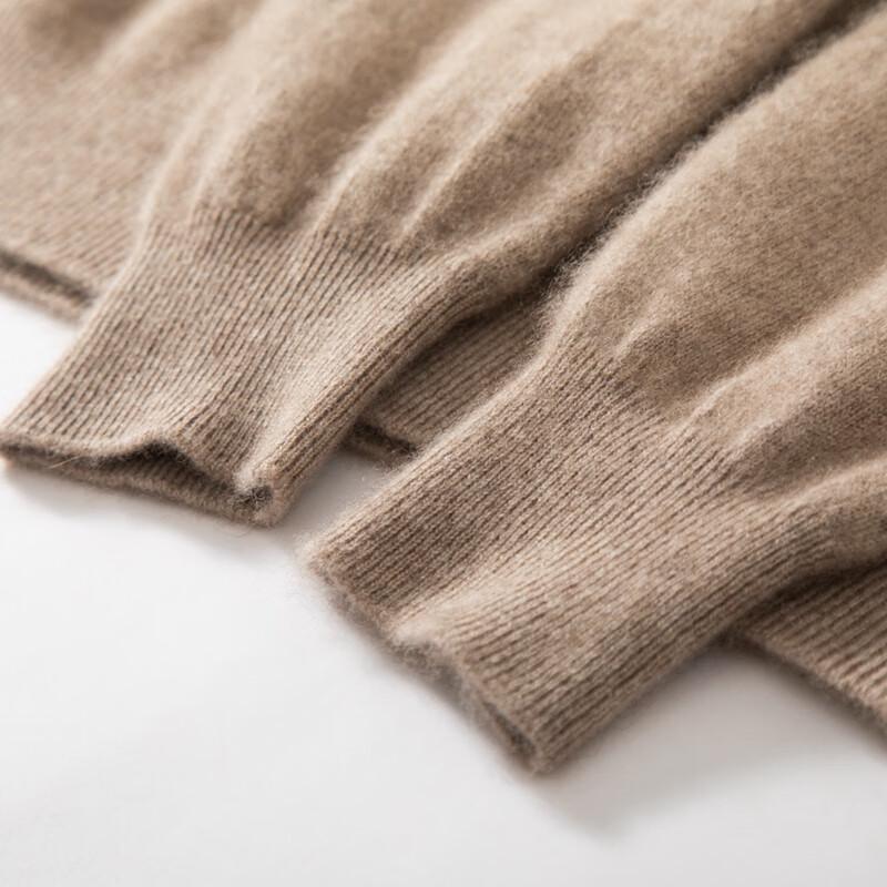 Fanzhen Men's 100% Cashmere High-Neck Sweater