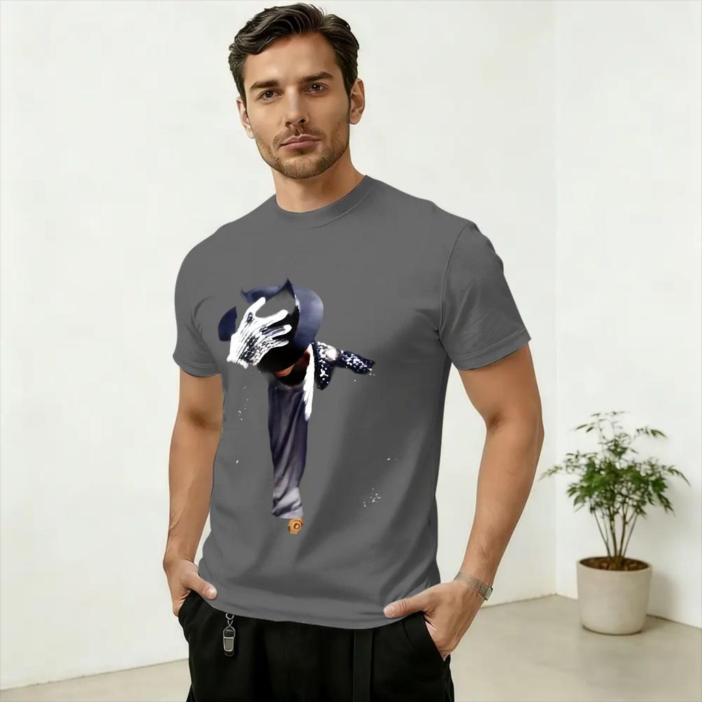 King Pop MiChael Jackson TShirt Summer Novelty T Shirts Unisex 100 Cotton ONeck Oversize Top Tees Short Sleeve Vintage Tshirt