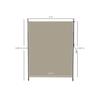 Store latéral - MUVOE - 200 x 215–305 cm - Rétractable - Cadre aluminium anti-rouille - Protection UV40+