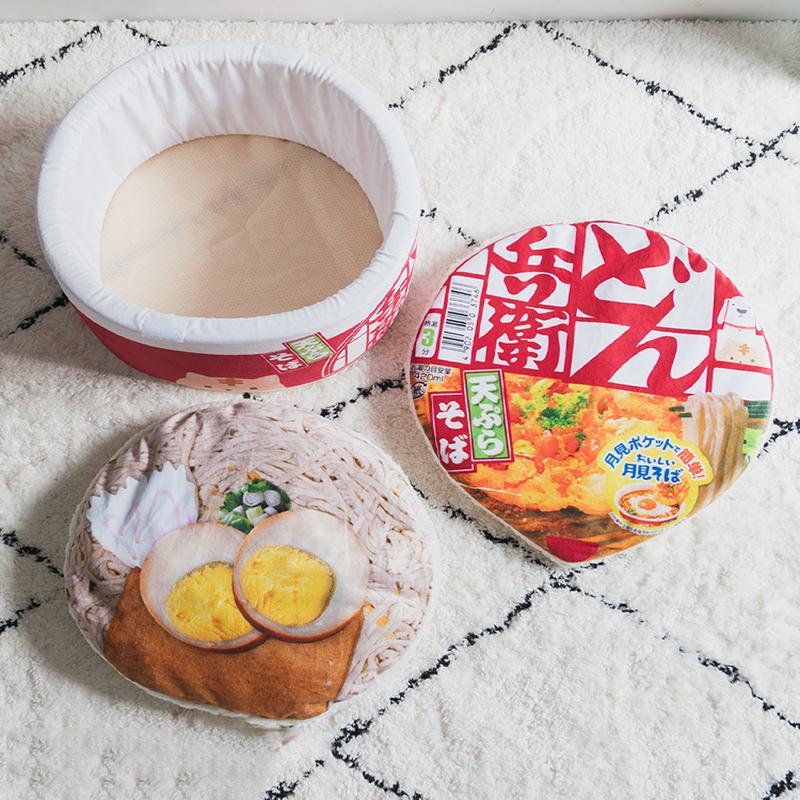 Tenda de inverno para gatos, macarrões engraçados, cama para cachorro pequeno, saco de dormir, almofada para gatos, cama de pelúcia, acessórios para móveis de produtos para animais de estimação