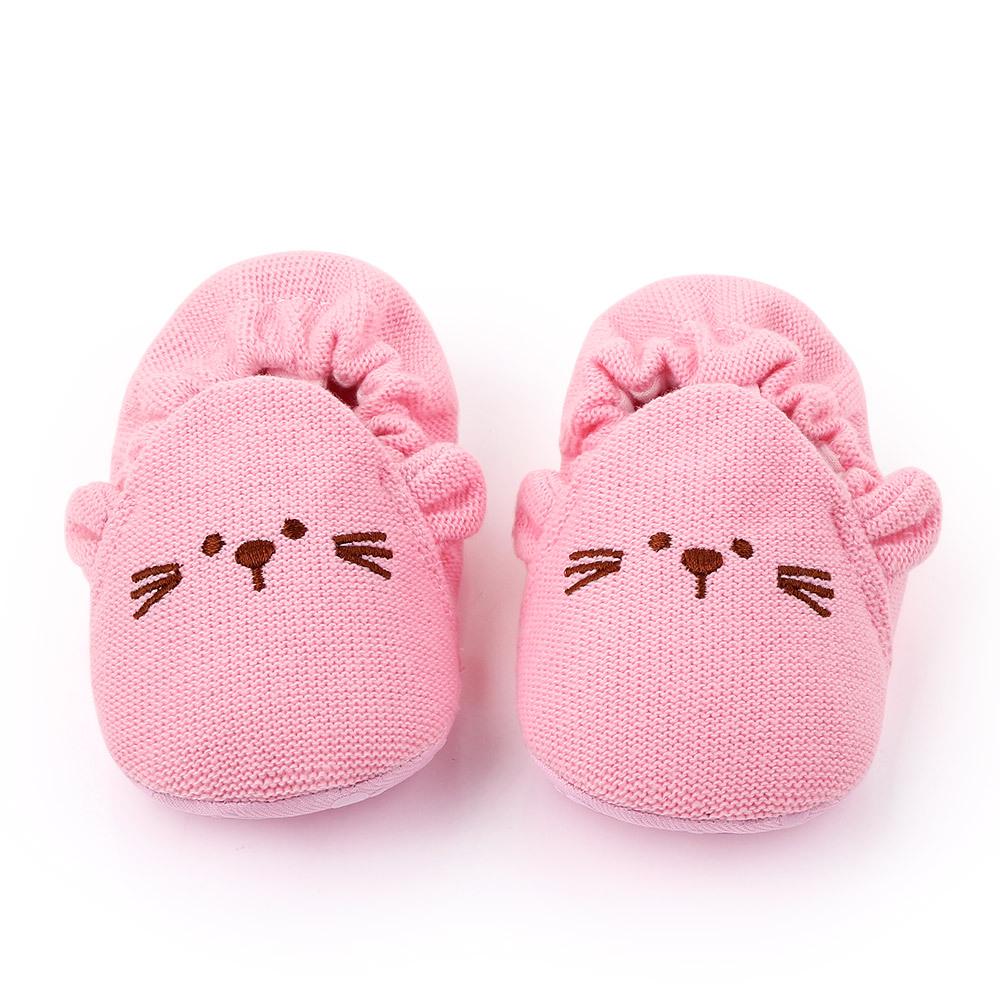 Newborn Knitted Wool Soft Sole Non-slip Pre-walking Shoes for 0-1 Year Olds