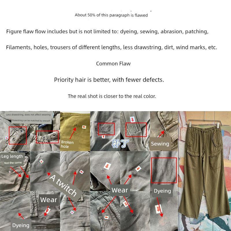 Foreign Trade Original Order Des * Igual Tencel™Lyocell Loose Casual Soft Wide Leg Overalls DS3 1255