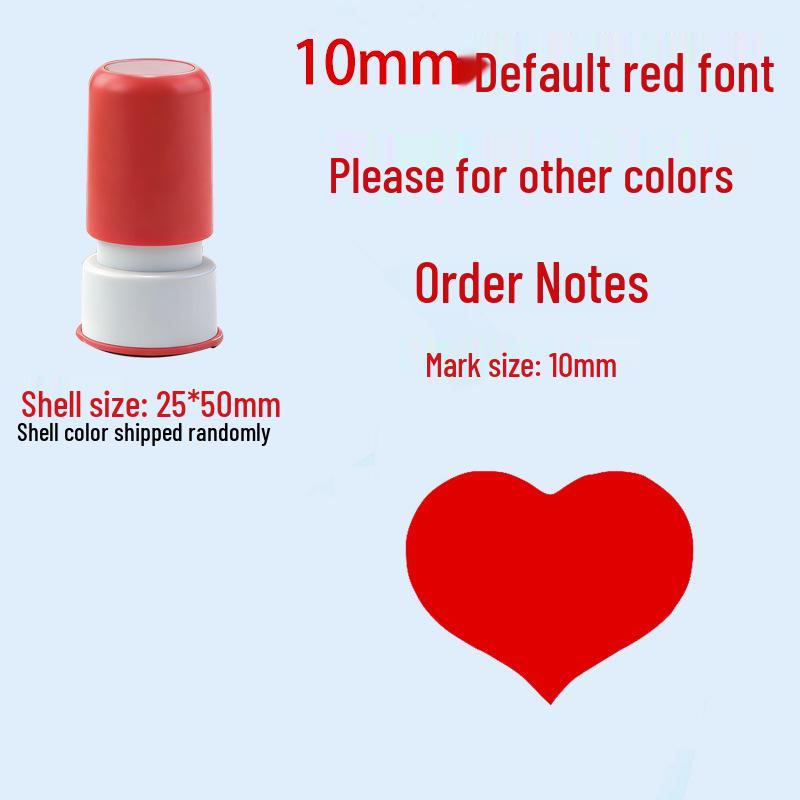 Children's Reward Stamp Set: Cartoon Teacher Small Red Flower Stamps for Kindergarten and Primary School