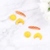 6Pcs/Set Dollhouse Doll House Croissant Pineapple Bun Miniature Food Kitchen Toy