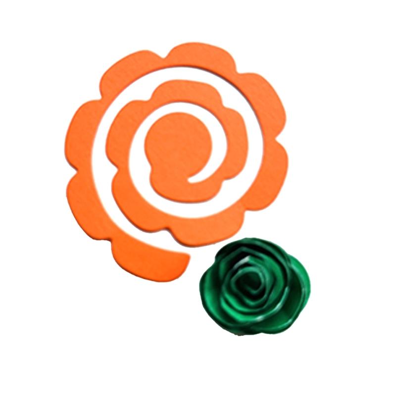 Metal Die Cuts Curly Flower Embossing Stencil Cutting Dies for Card Making Scrapbooking Paper DIY Template Handmade