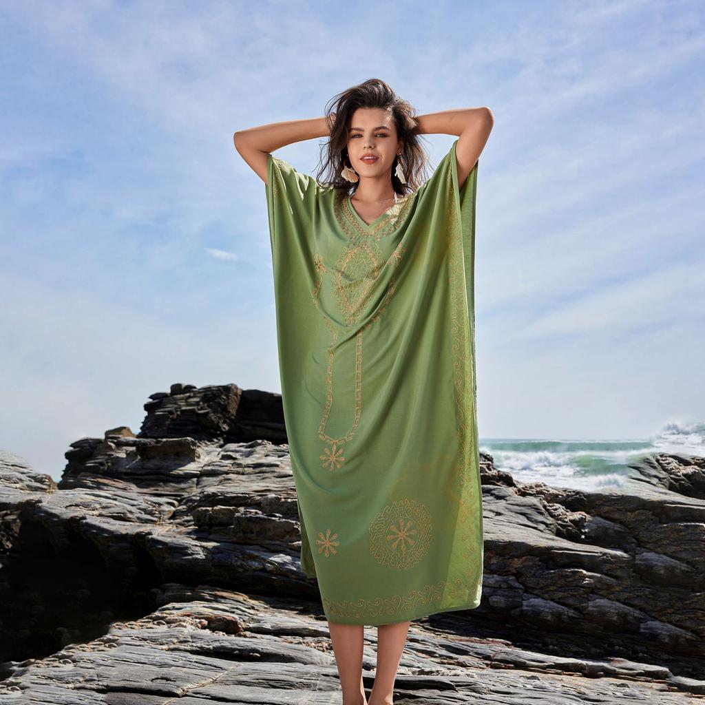 Women's Beach Skirt, Collar Pullover, Bikini Swimsuit, Hoodie, Kafftan Dress