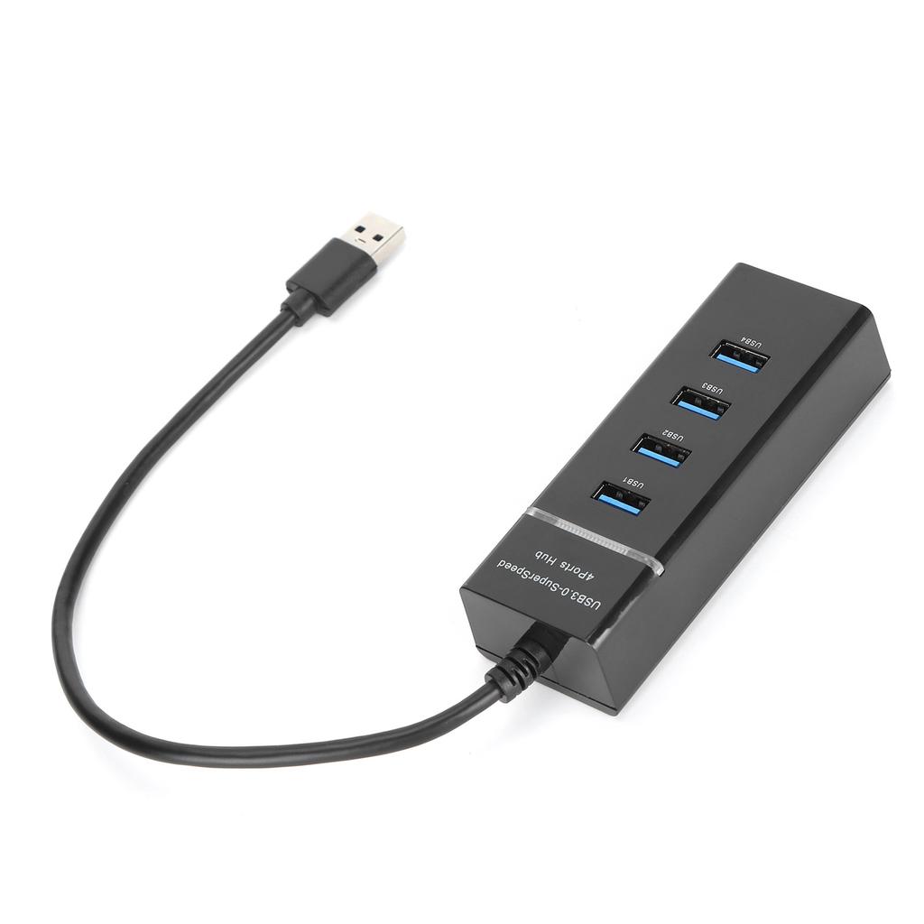 USB 3.0 HUB 4 Ports High Speed Slim Lightweight Hot Plug USB Splitter for Windows OS X Linux