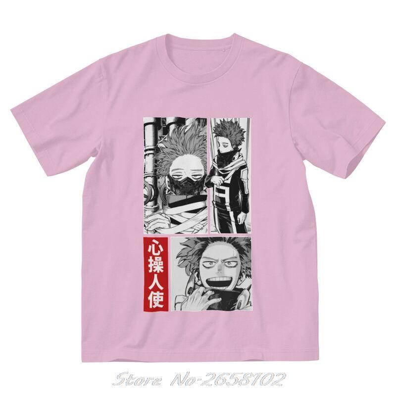 Boku No Hero Academia T Shirts Men Cotton T-shirt Anime Manga Hitoshi Shinso Tee Tops Harajuku Streetwear Tshirts Gift