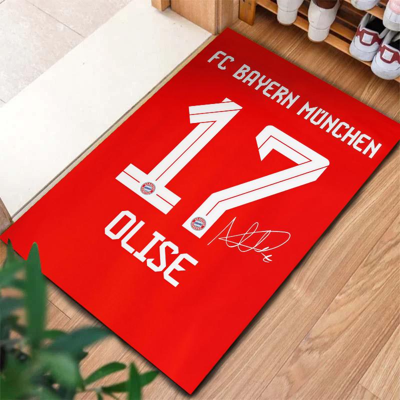 Football Player Name Print Carpet Rug For Living Room Bedroom Home Sofa Decoration Kids Play Nonslip Floor Mat