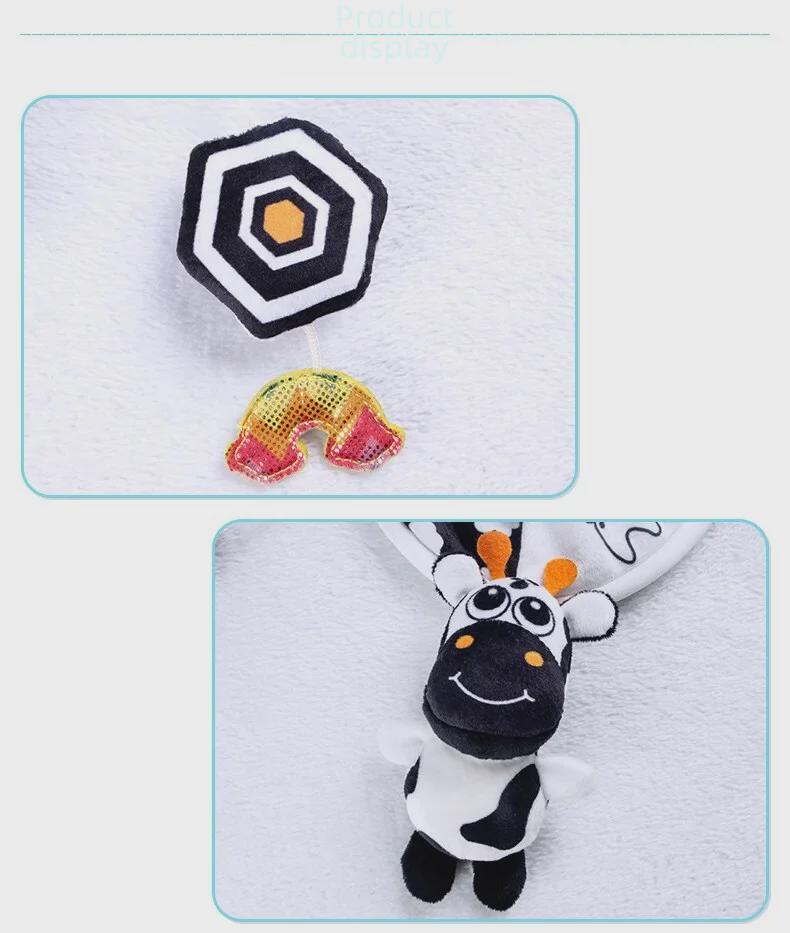 Aipinqi Schwarzweiß Hängendes Auto- & Babybett Windspiel Spielzeug für Früherziehung