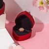 Composite Paper Heart Ring Box Acrylic Jewelry Organizer Jewelry Box Ring Display Case  Propose
