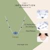 S925 Sterling Silver Blue Zircon Guardian Eye Pendant Necklaces Lucky Eye Neck Chain for Women Fine Jewelry