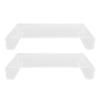 2PCS Acrylic Stand Polished Edges Multi Purpose Acrylic Display Riser for Shower Supplies Vanity