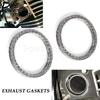 Motorcycle Exhaust Port Gaskets For Harley Big Twin Sportster 883 1200 FLHR FLHS Exhaust Pipe Header Gasket Kits Sealing O-Ring