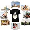 I Miss U Astronaut On Moon Graphic Casual Loose Couple T-Shirt Pure Cotton T-shirt
