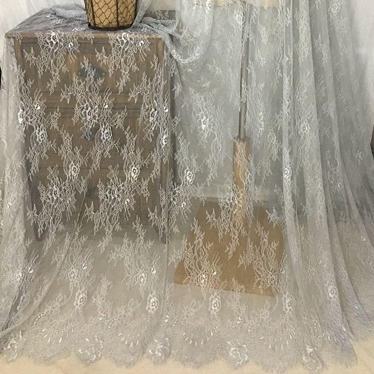 3 Meters Eyelash Lace Trim, Sewing Colorful Eyelash Lace Fabric Floral Mesh Underwear Lingerie Fabric, Wide 150cm