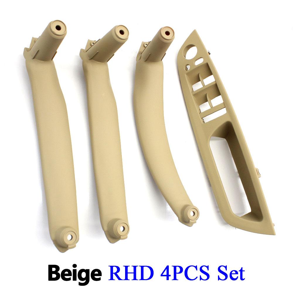 4PCS Kit LHD RHD Inner Driver Door Window Switch Armrest Cover Pull Handle Replacement For BMW X5 X6 E70 E71 E72 2007-2013