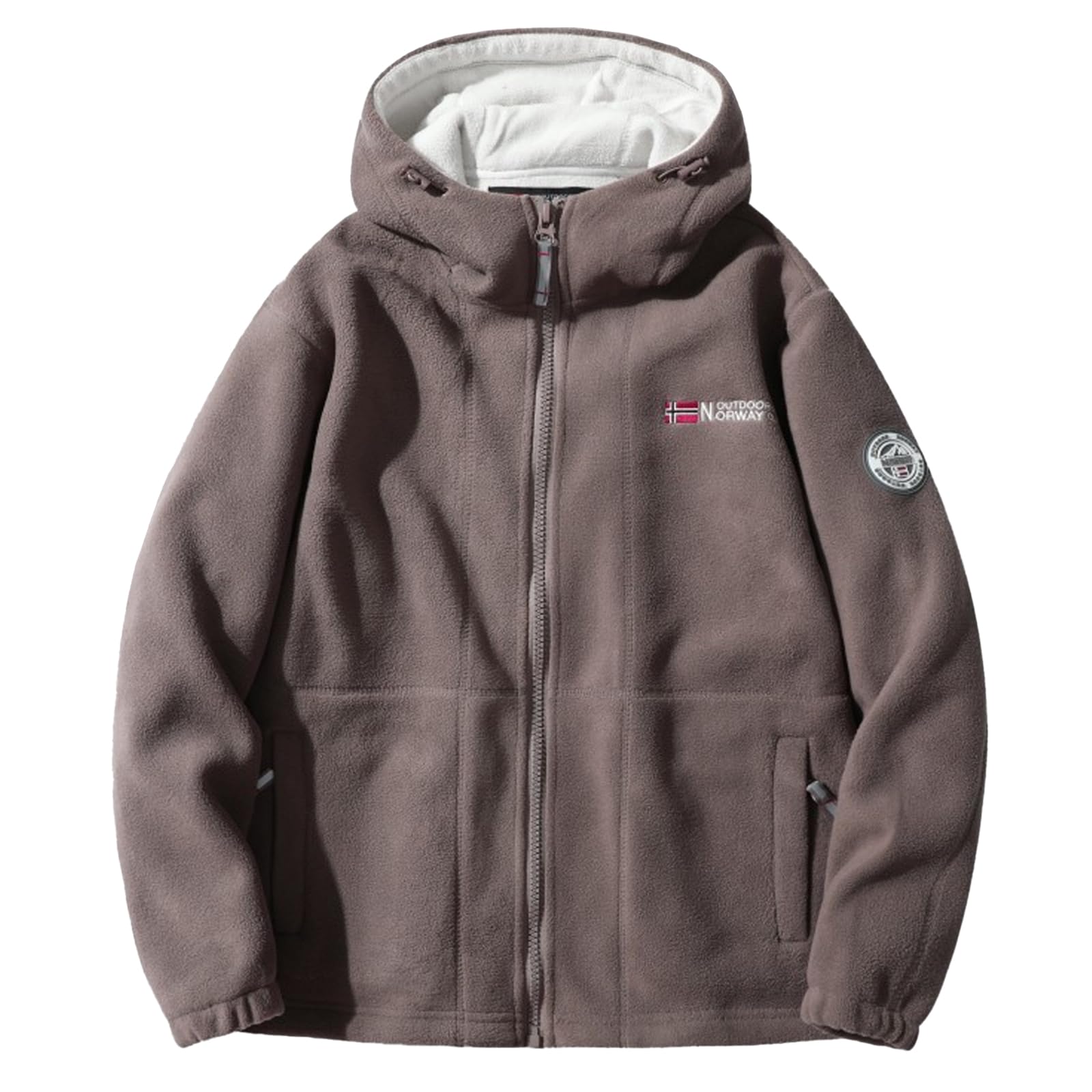 

Флисовая флисовая куртка с капюшоном и застежкой-молнией WT9819 [Manatsulife] Мужская куртка, Верхняя одежда, Куртка, Теплая, Для активного отдыха, Термобелье, Холодная, Ветрозащитная,